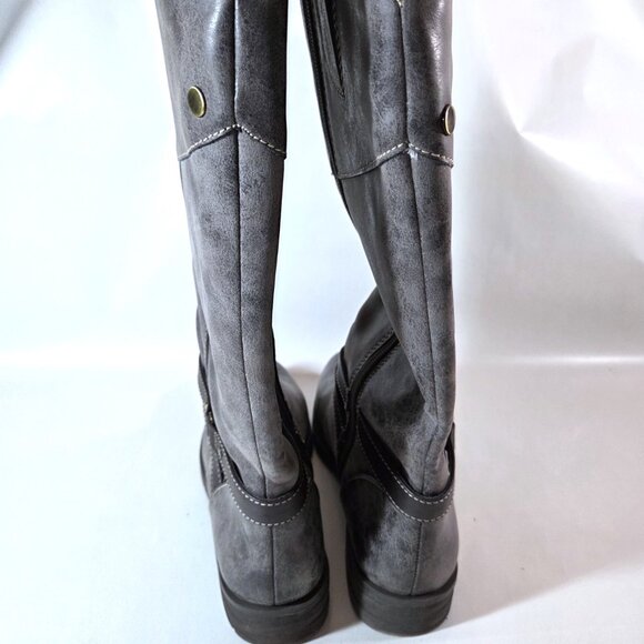 Natural Soul Knee High Brown Riding Boots Size 8